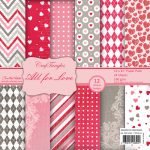 CrafTangles Scrapbook Paper Pack - All For Love (12"x12")