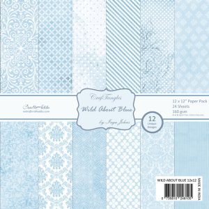 CrafTangles Scrapbook Paper Pack - Wild About Blue (12"x12")