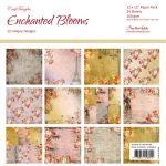 CrafTangles Scrapbook Paper Pack - Enchanted Blooms (12"x12")