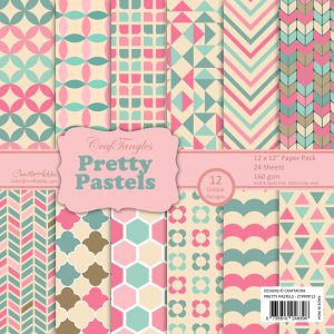 CrafTangles Scrapbook Paper Pack - Pretty Pastels (12"x12")